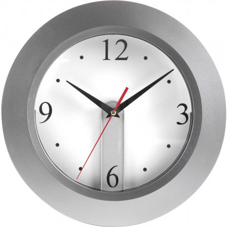 Wall clock, detachable dial, silver