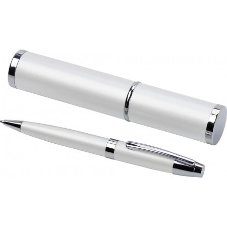 Metal ballpen, white