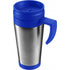 Stainless steel travel mug (420ml), blue