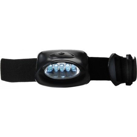 Head light with 5 LED lights, black