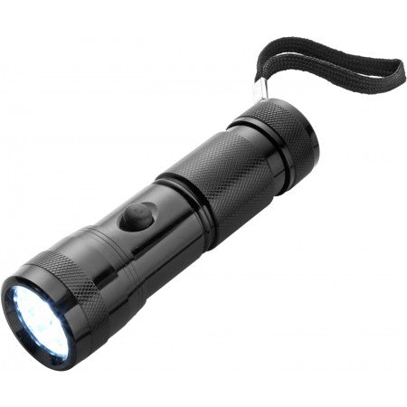 Torch with 14 LED lights, black