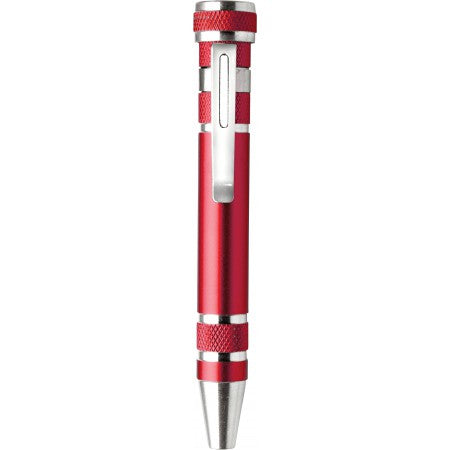 Pen shaped screwdriver, red