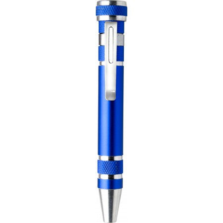 Pen shaped screwdriver, cobalt blue