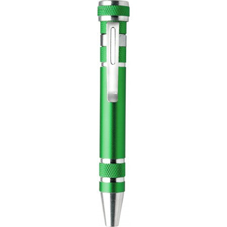 Pen shaped screwdriver, light green