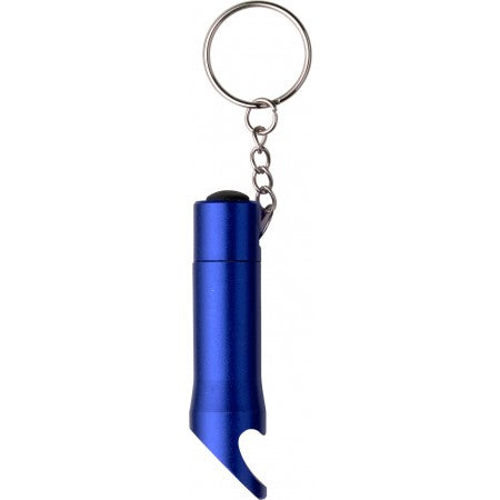 Opener with torch, LED lights, cobalt blue