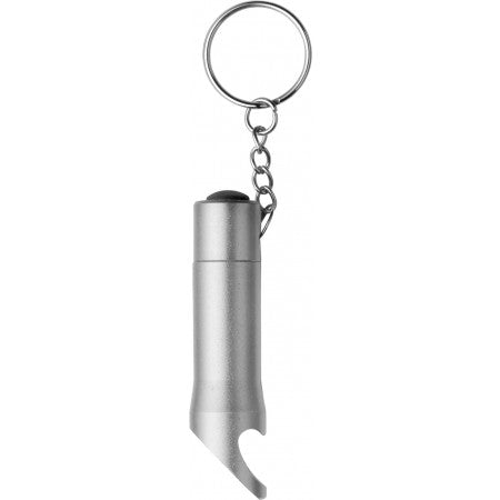 Opener with torch, LED lights, silver