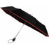 Automatic pongee (190T) foldable umbrella, red