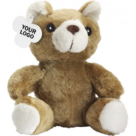 Teddy bear in a plush material, brown