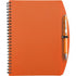 A5 Wire bound notebook and ballpen, orange - BRANIO