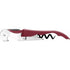Stainless steel bar knife, parrot shaped, burgundy