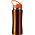 Stainless steel drinking bottle, orange