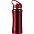 Stainless steel drinking bottle, red