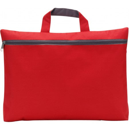 Polyester (600D) conference bag, red