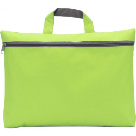 Polyester (600D) conference bag, lime