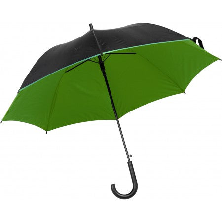 Umbrella which opens automatically., green