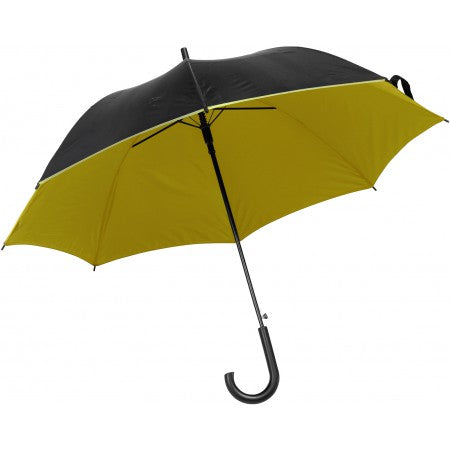 Umbrella which opens automatically., yellow