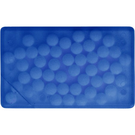 Rectangular mint card, cobalt blue