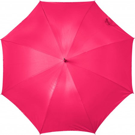 Automatic neon nylon (190T) storm proof umbrella, fluor red