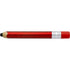 Plastic ballpen in the shape of a pencil., red