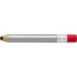 Plastic ballpen in the shape of a pencil., silver