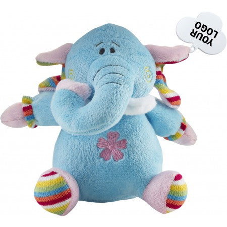 Plush toy animals, light blue