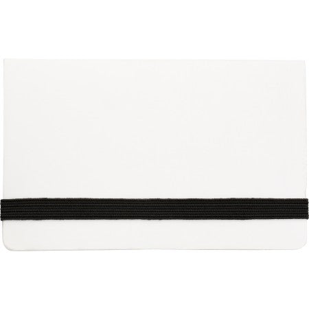 Card case with sticky tabs, white