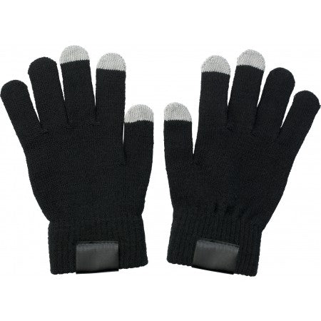 Gloves for capacitive screens., black