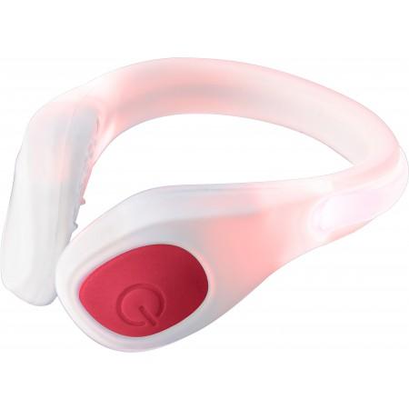 ABS and silicone ankle band, white/red - BRANIO