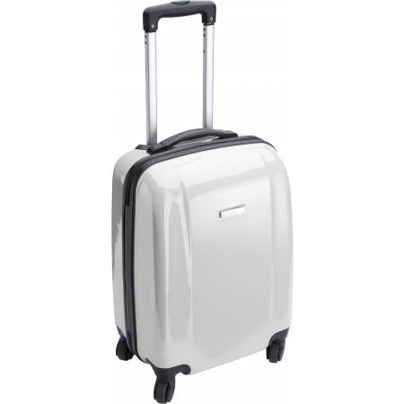 Trolley with four spinner wheels., white