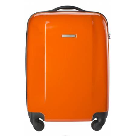 Trolley with four spinner wheels., orange