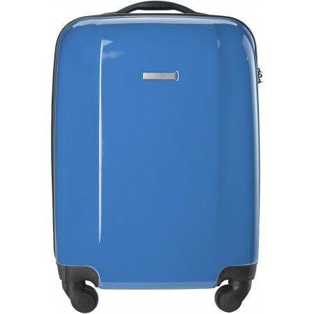 Trolley with four spinner wheels., cobalt blue