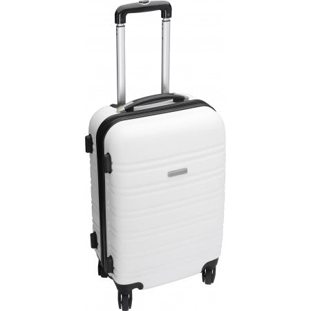 Trolley with four spinner wheels., white