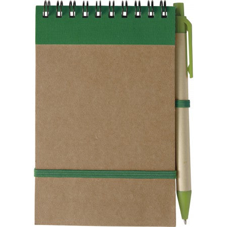 Recycled notebook, green
