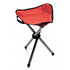 Folding tripod stool, red