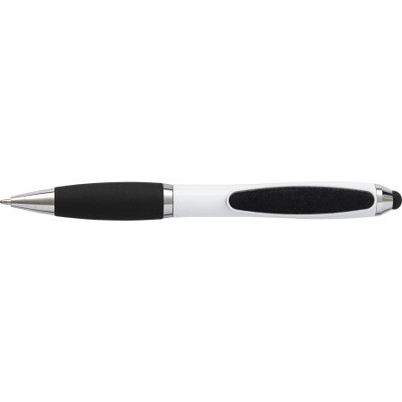 Plastic twist action ballpen, white