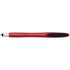 Plastic ballpen, with rubber tip, red
