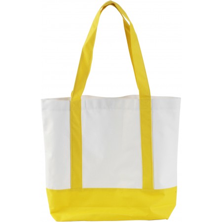 Polyester (600D) carrying/shopping bag, yellow