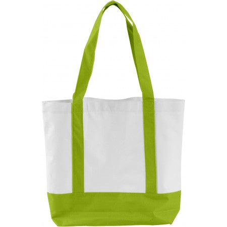 Polyester (600D) carrying/shopping bag, lime