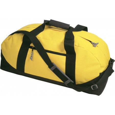 Polyester (600D) sports/travel bag, yellow