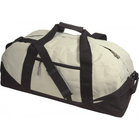 Polyester (600D) sports/travel bag, light grey