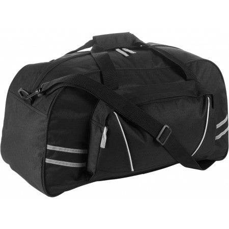 Polyester (600D) sports/travel bag, black