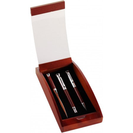 Opener/pen set, brown