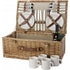 Picnic basket for 4 people., brown