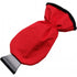 Ice scraper, polyester glove, red