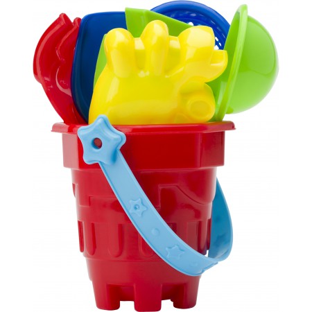 Mini beach bucket in four colours., custom/multicolor