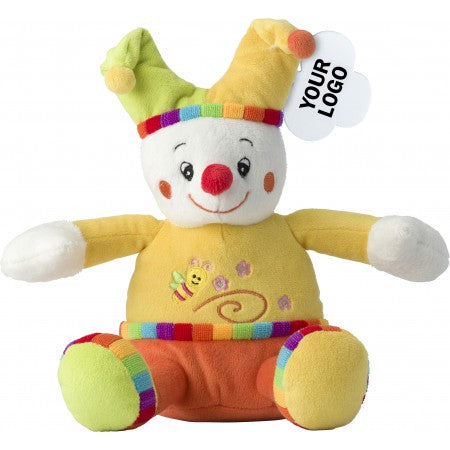 Clown plush toy., yellow