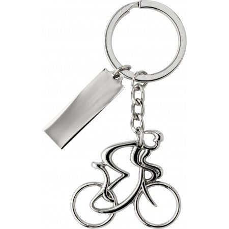 Nickel plated keychain., silver