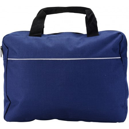 Polyester (600D) document bag, blue