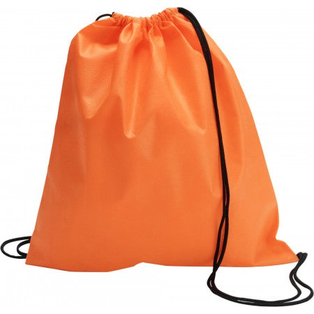 Nonwoven drawstring backpack, orange