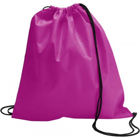 Nonwoven drawstring backpack, pink